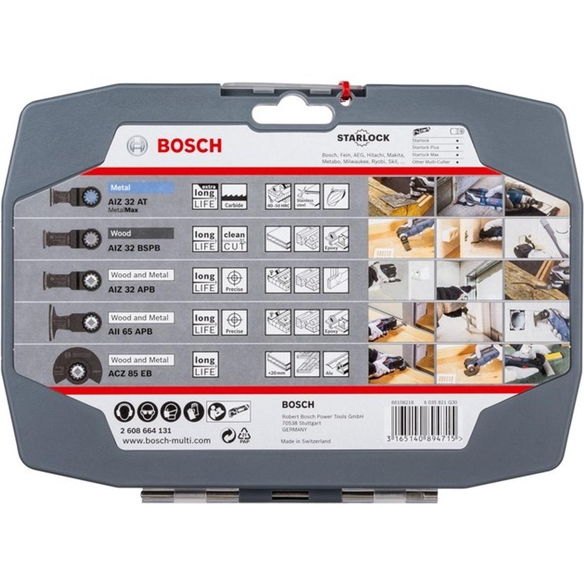 Bosch Professional Starlock Carbide Tauchsägeblatt/Segmentsägeblatt Set 5-teilig (Best of Cutting)