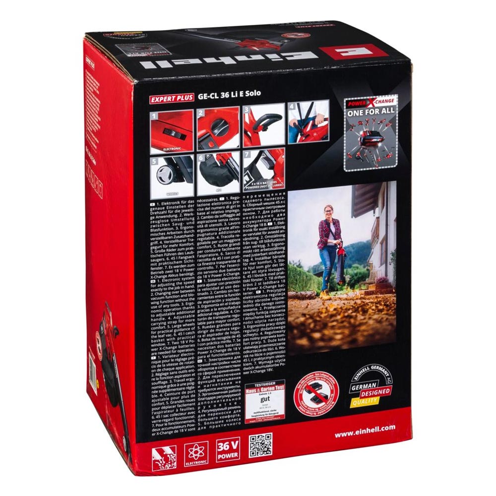 Einhell GE-CL 36 Li E-Solo Power X-Change Akku-Laubsauger