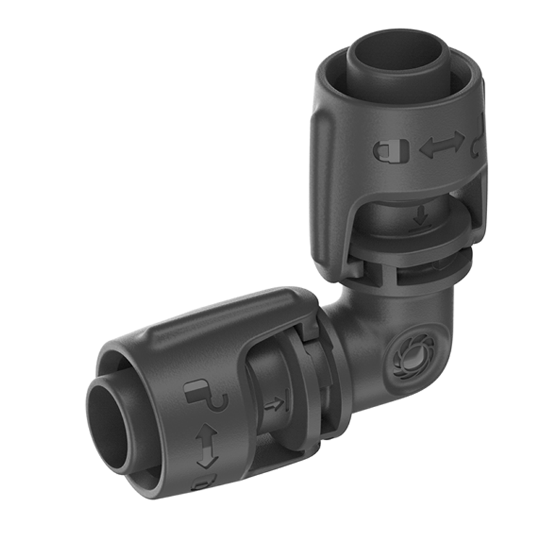 GARDENA 13202-20 Micro-Drip-System L-Stück 13 mm (1/2") - Inhalt: 2 Stück