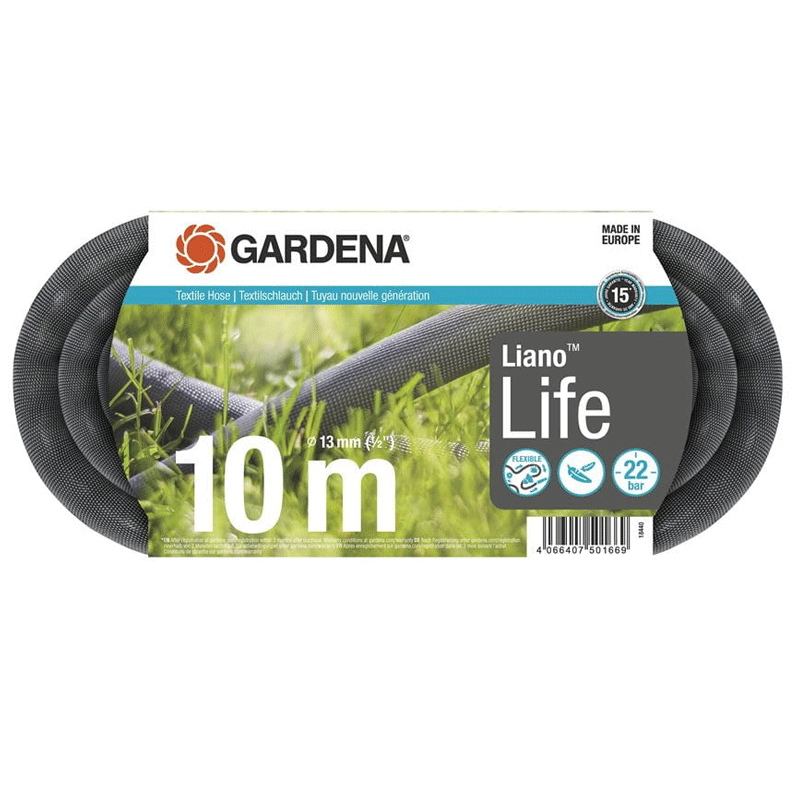 GARDENA 18440-20 Textilschlauch Liano Life 1/2, 10 m"