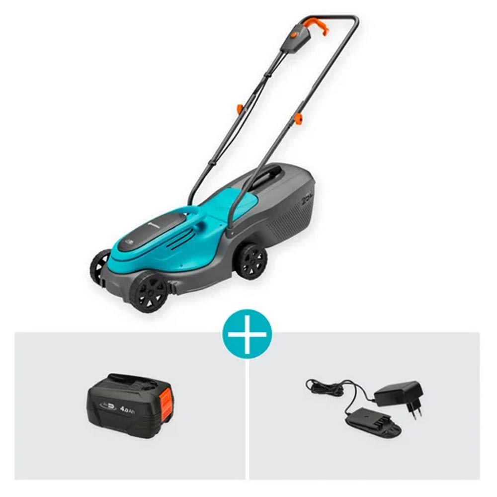 GARDENA 14634-20 Akku-Rasenmäher EasyMax 32/18V P4A Ready-To-Use Set
