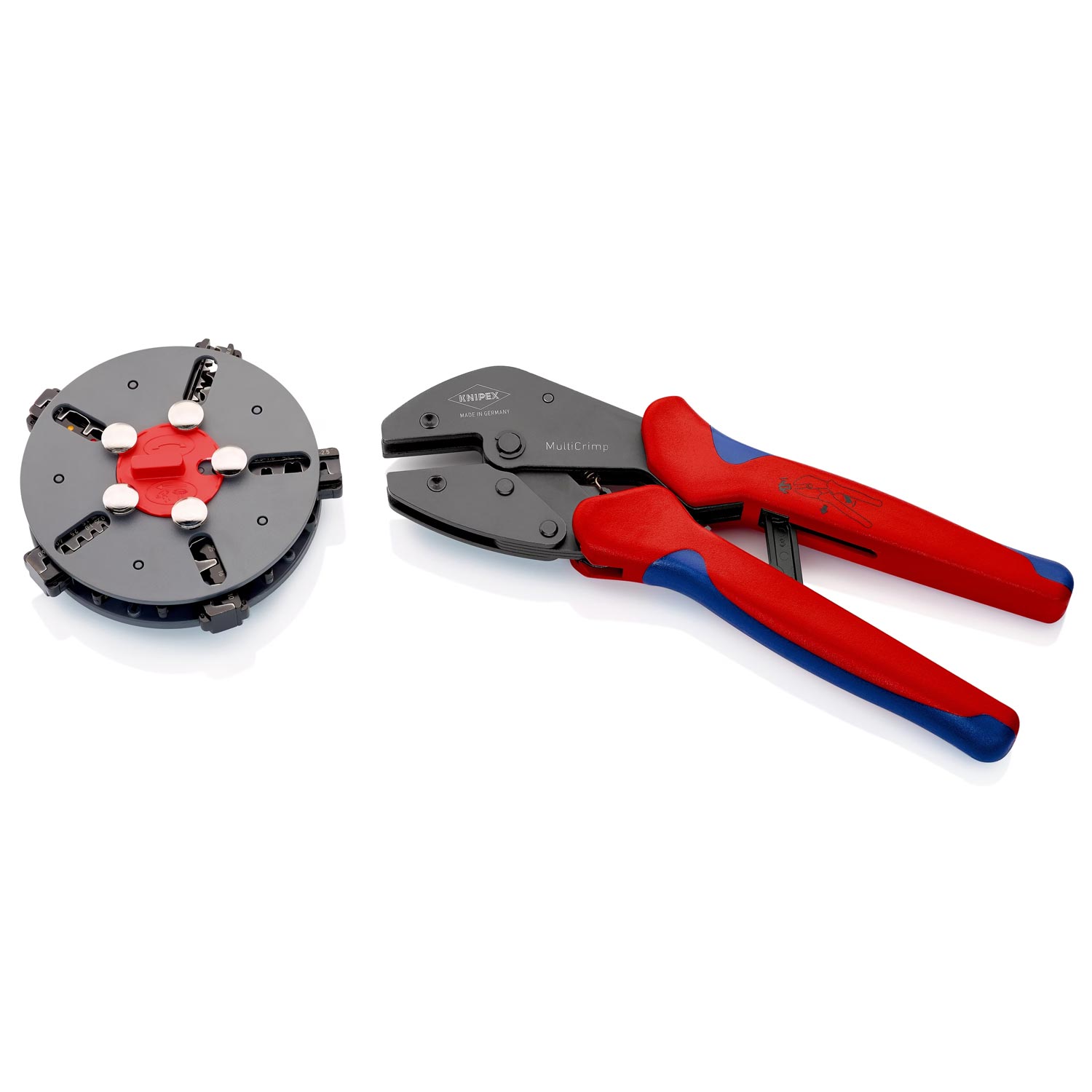KNIPEX 97 33 02 MultiCrimp Crimpzange mit Wechselmagazin