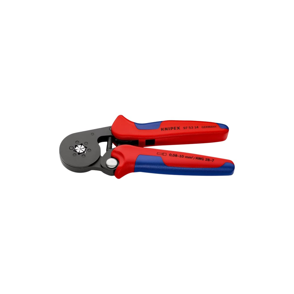 KNIPEX 97 53 14 Selbsteinstellende Crimpzange für Aderendhülsen 180 mm brüniert