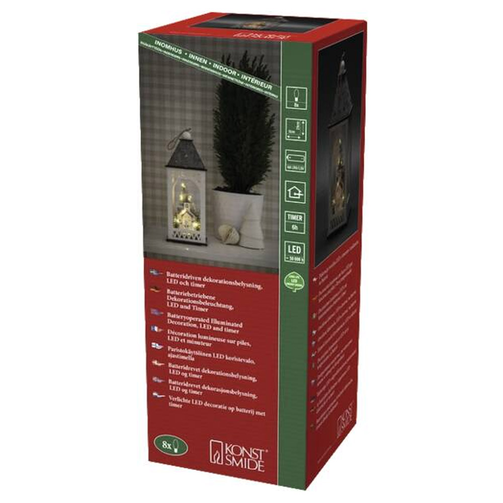 Konstsmide Holzlaterne 8 LED (3271-210)