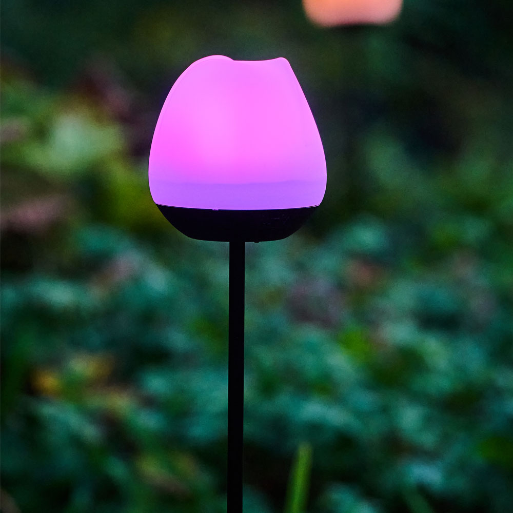 Krinner LUMIX Solar Flower Rosy