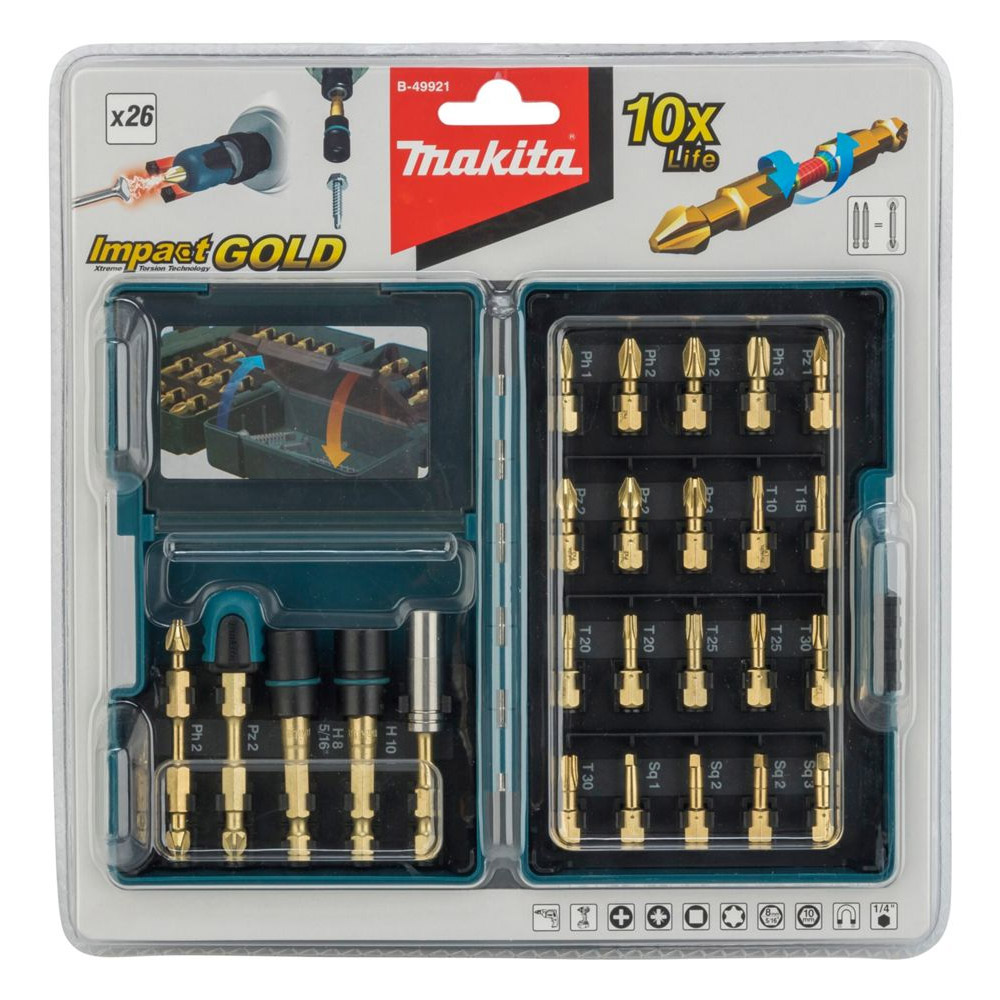 Makita Torsion Bit-Set 26-tlg. (B-49921)