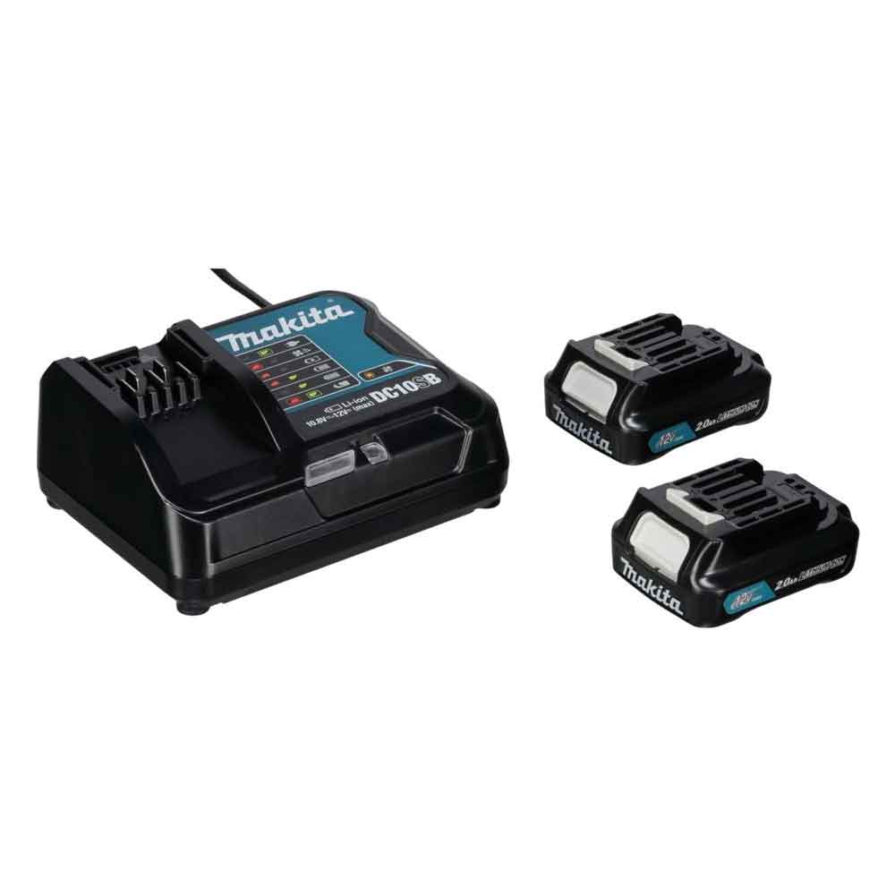 Makita Energy Kit 197658-5 2x BL1021B + DC10SB