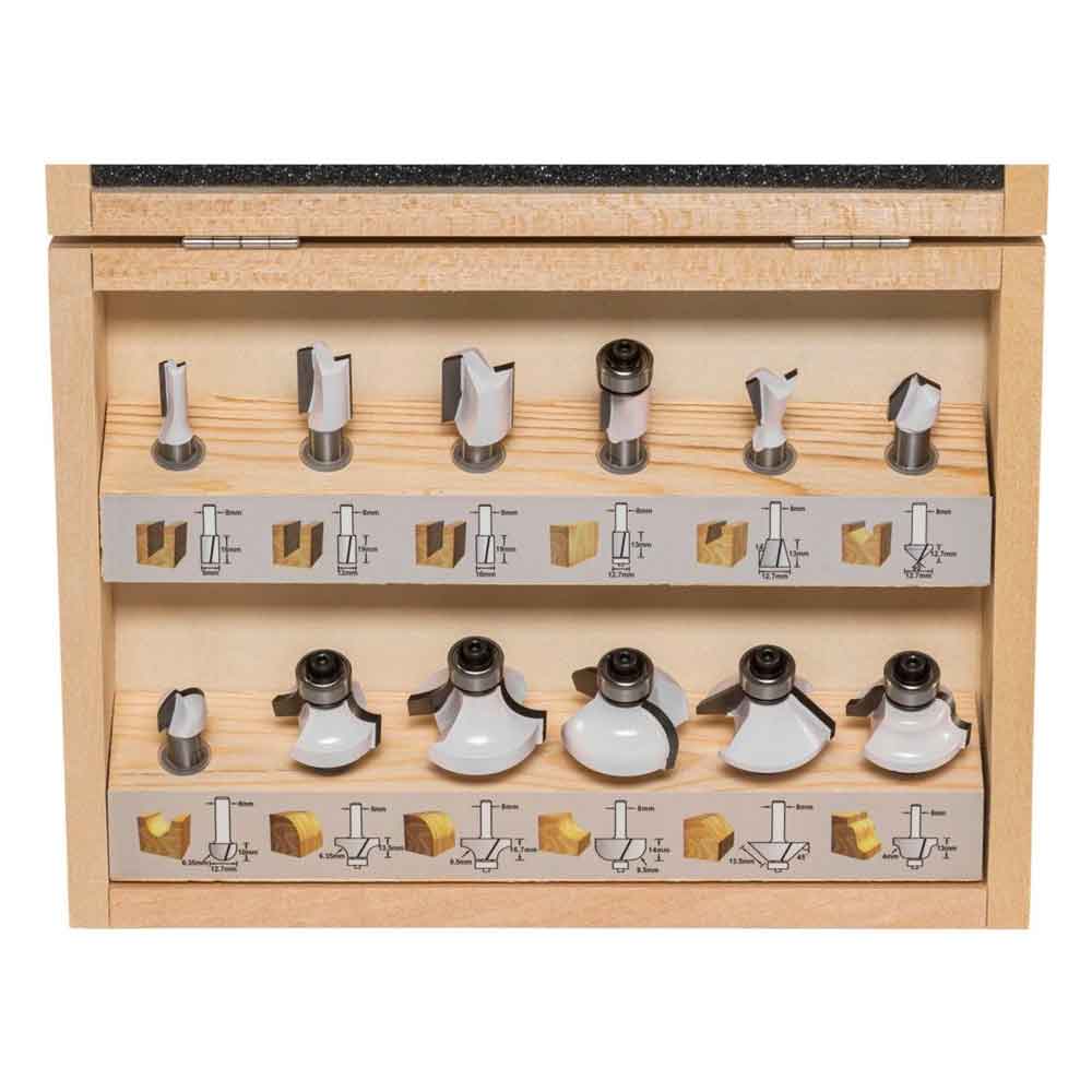 Makita D-53556 Fräser-Set 8mm 12Stk