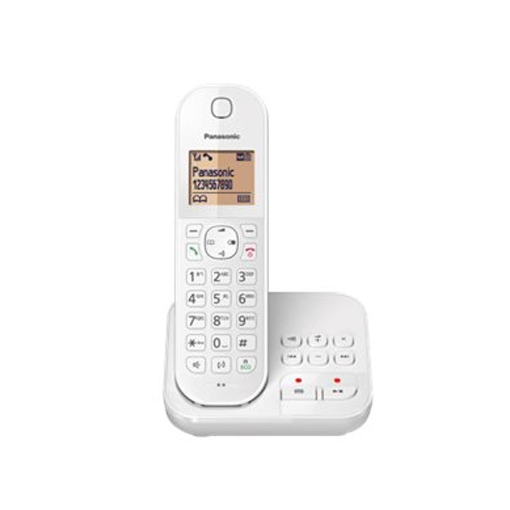 Panasonic KX-TGC420G schnurloses Telefon mit Anrufbeantworter weiß