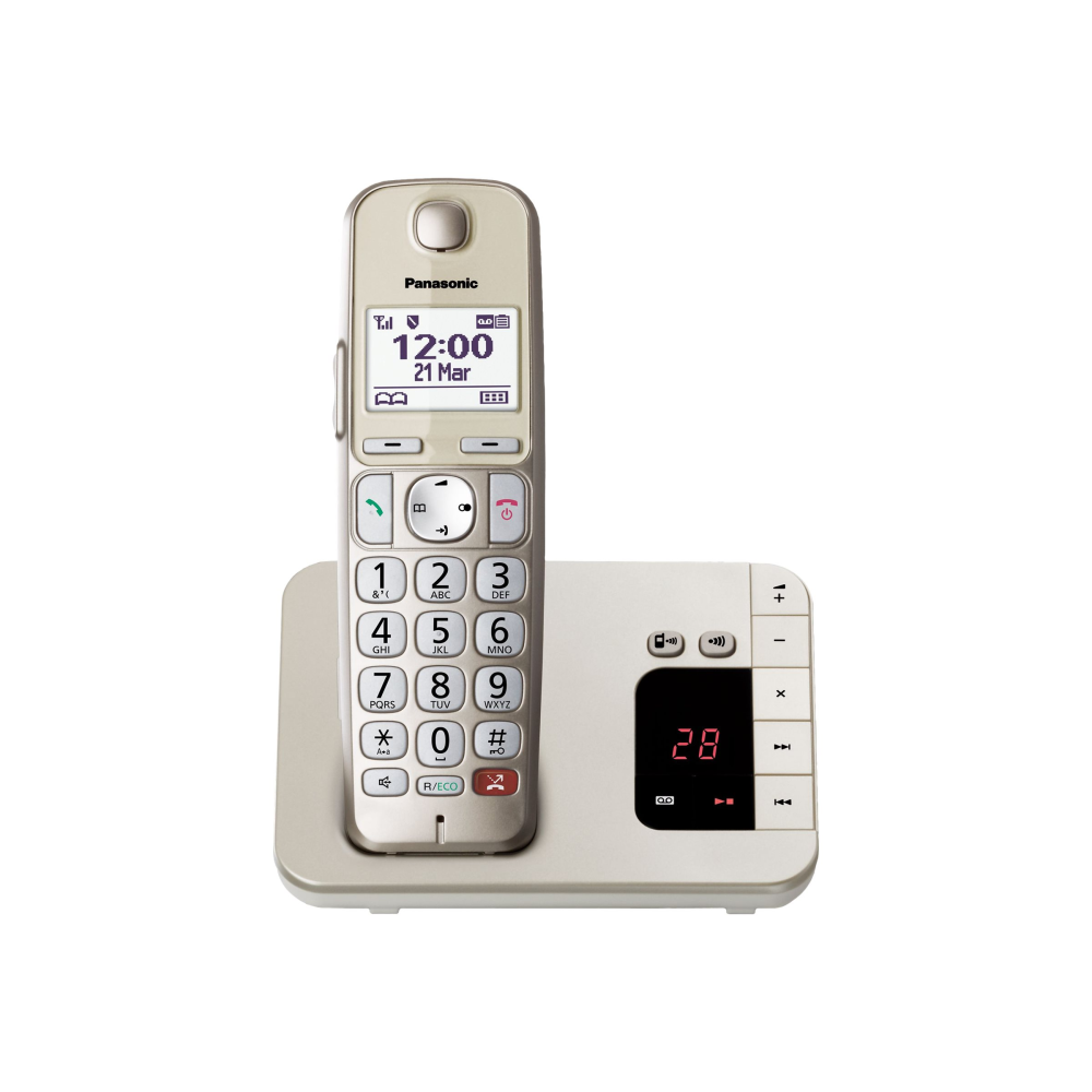 Panasonic KX-TGE260GN Schnurlostelefon mit Anrufbeantworter