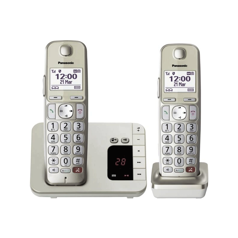 Panasonic KX-TGE262GN Schnurlostelefon mit Anrufbeantworter