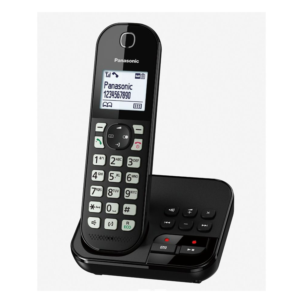 Panasonic KX-TGC460GB Schnurlostelefon mit Anrufbeantworter schwarz
