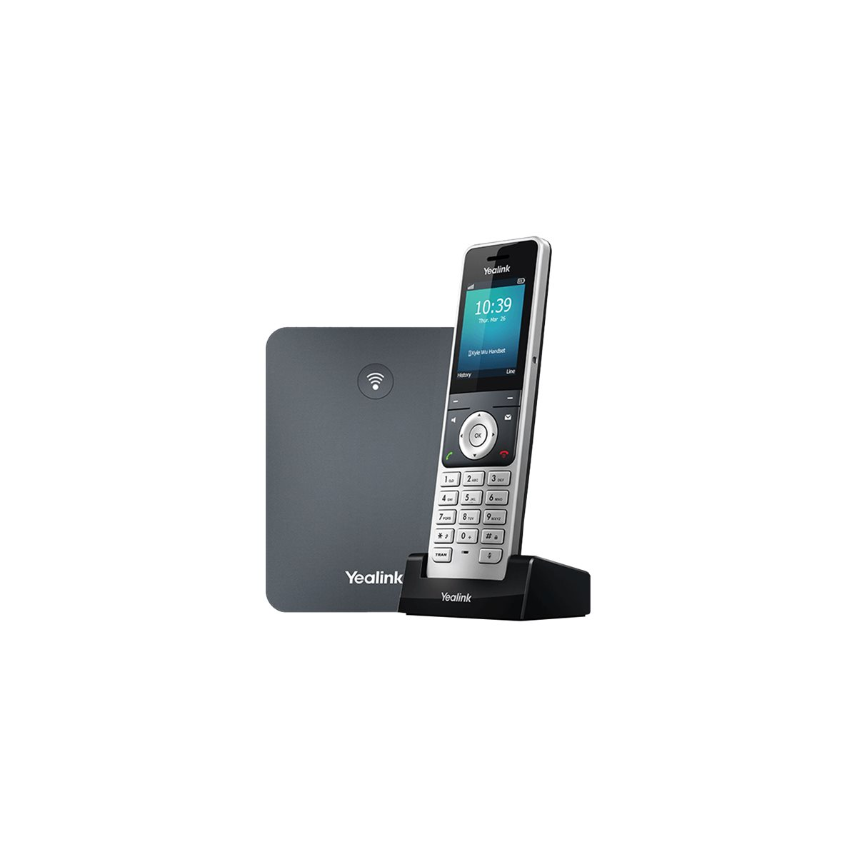 Yealink W76P DECT IP Telefonsystem schwarz/silber