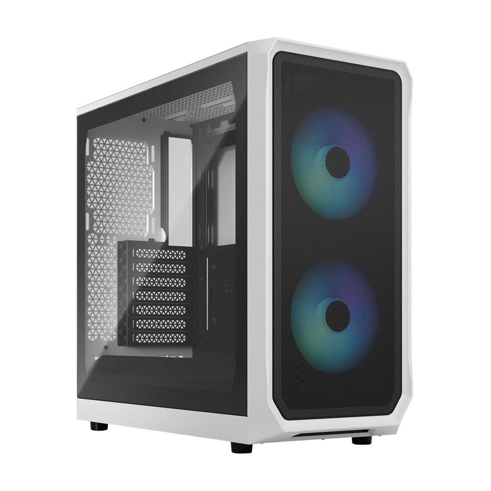 Fractal Design Focus 2 RGB White Tempered Glass Clear Tint ATX PC-Gehäuse