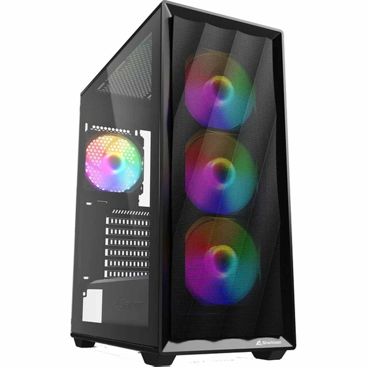 Sharkoon VK4 Rainbow ATX PC-Gehäuse schwarz