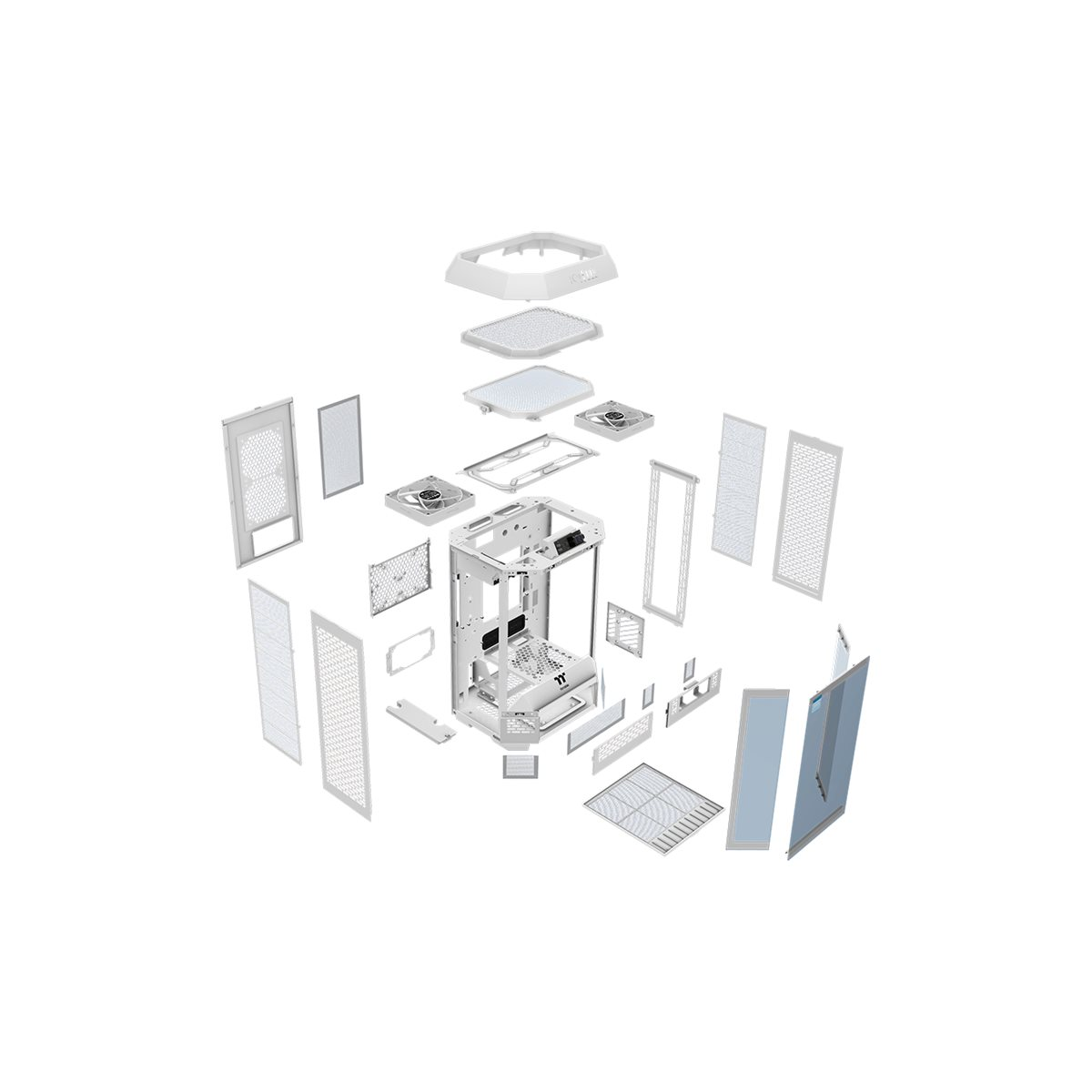 Thermaltake The Tower 300 ARGB Micro-Gehäuse weiß