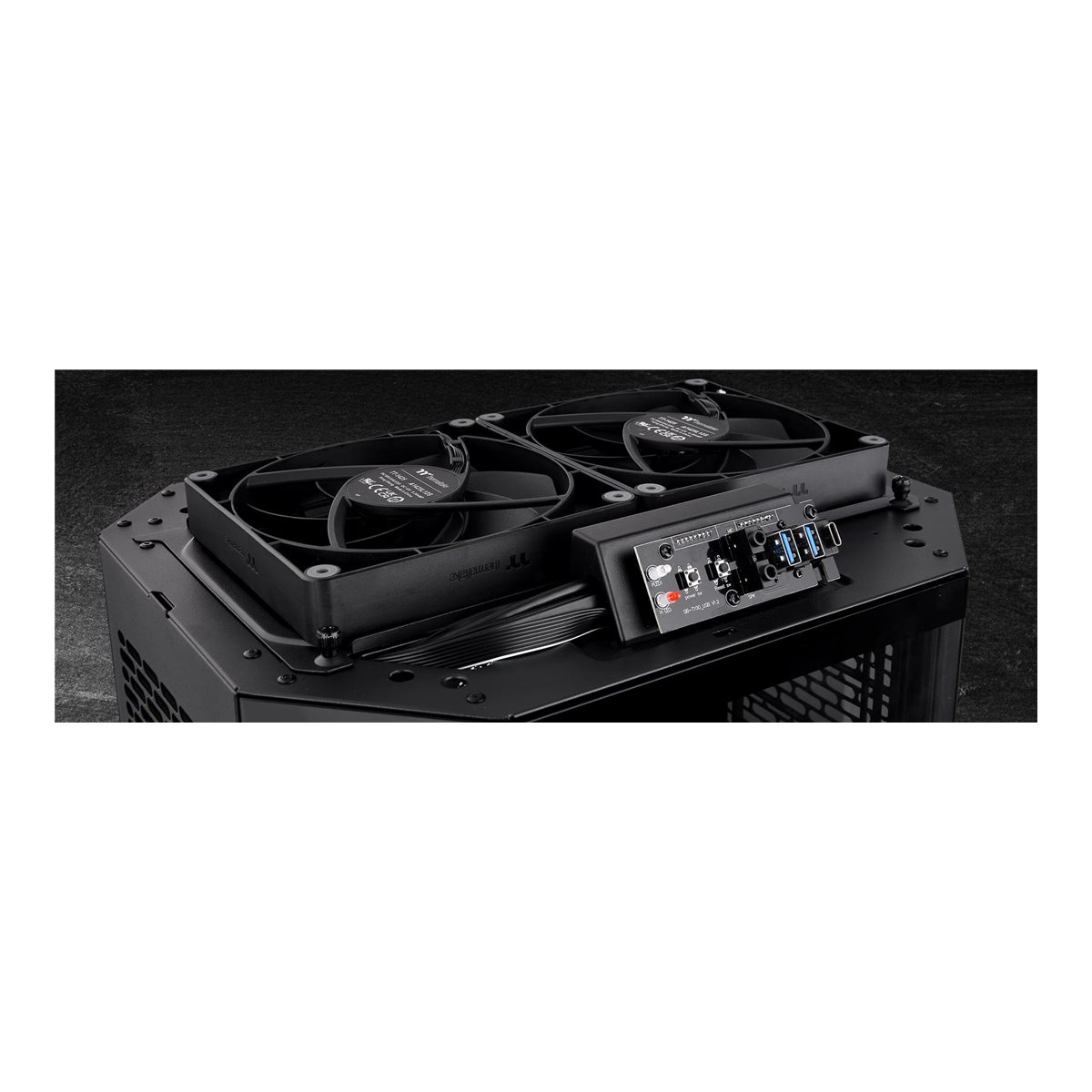 Thermaltake The Tower 300 ARGB Micro-Gehäuse schwarz