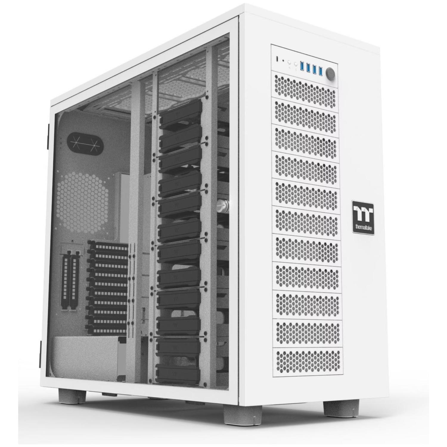 Thermaltake AX700 TG Super Tower PC-Gehäuse snow