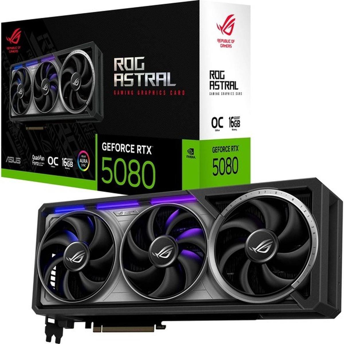Asus ROG Astral GeForce RTX 5080 OC Edition 16GB Grafikkarte