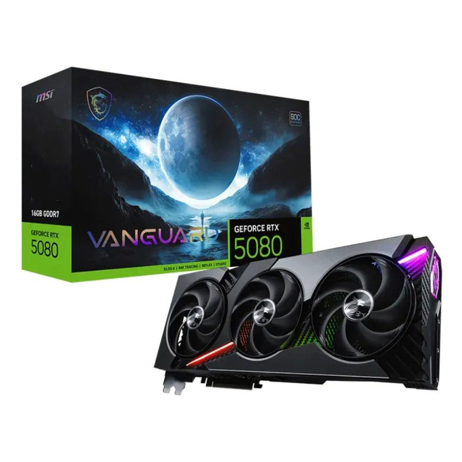MSI GeForce RTX 5080 Vanguard SOC 16GB Grafikkarte