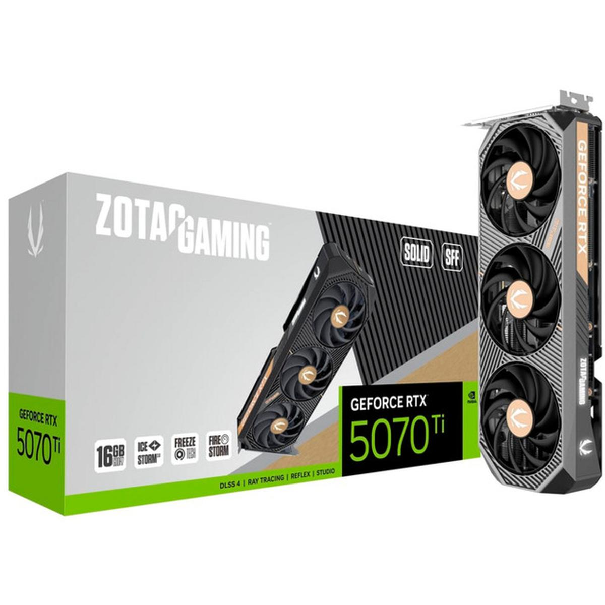 Zotac Gaming GeForce RTX5070Ti SOLID Grafikkarte 16GB