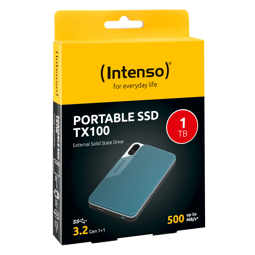 Intenso TX100 Externe SSD 1TB grau/blau