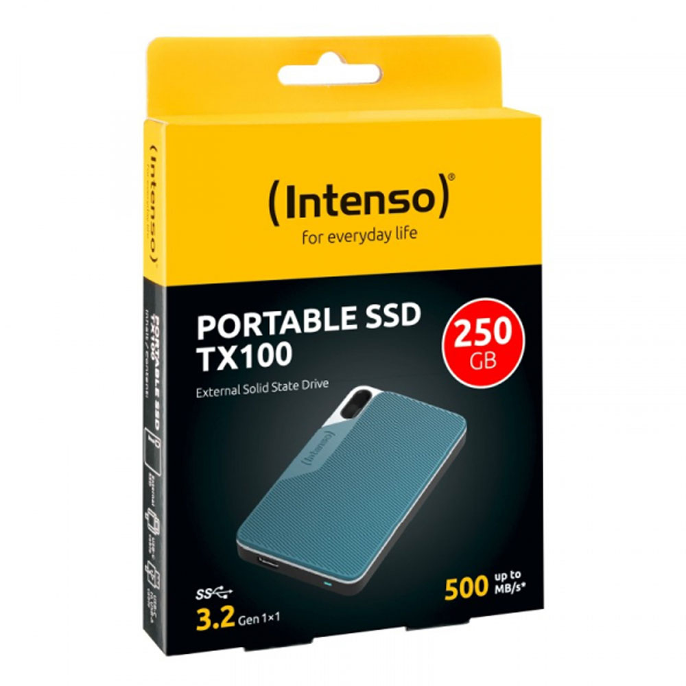 Intenso TX100 Externe SSD 250GB grau/blau