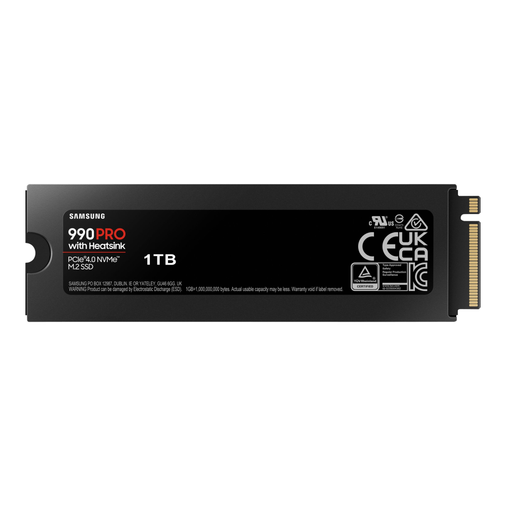 Samsung 990 PRO NVMe M.2 SSD mit Heatsink 1 TB