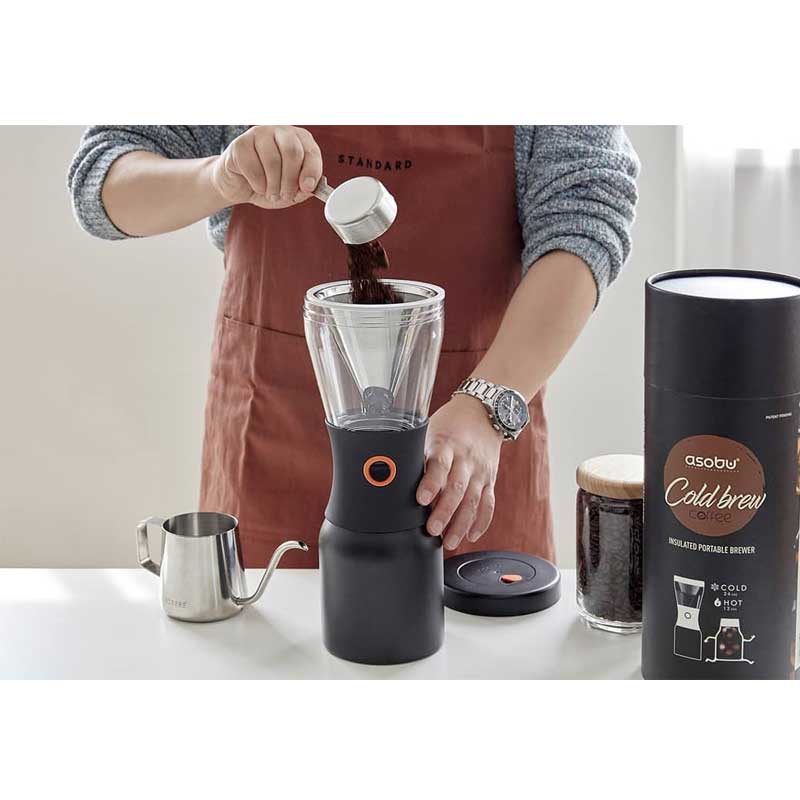 Asobu Cold Brew Kaffeebereiter schwarz