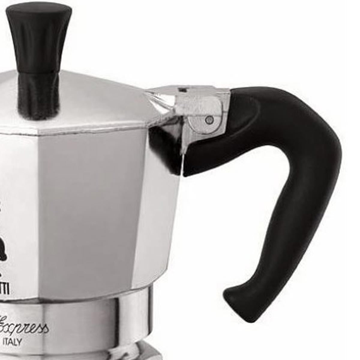 Bialetti Moka Express Espressokocher silber/schwarz 2 Tassen