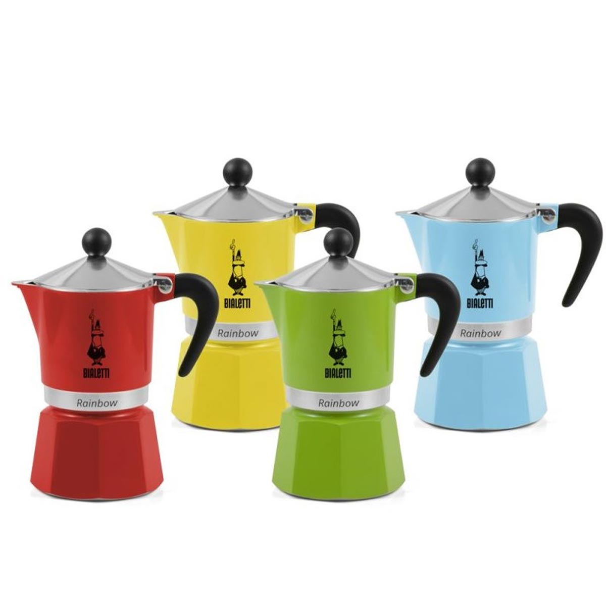 Bialetti Rainbow Espressokocher 6 Tassen gelb