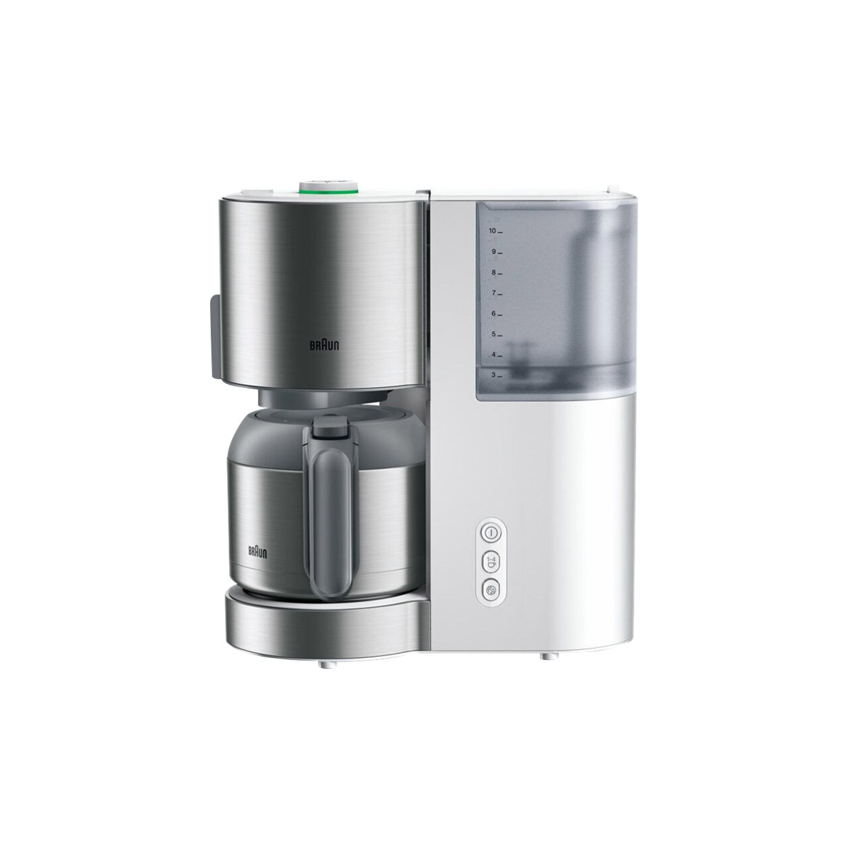 Braun IDCollection KF 5105 WH Filterkaffeemaschine weiß/edelstahl