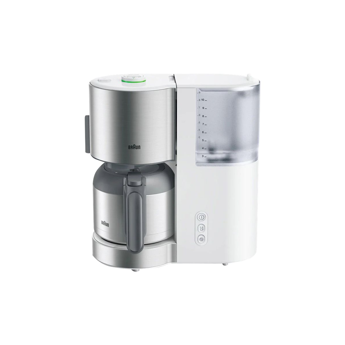 Braun IDCollection KF 5105 WH Filterkaffeemaschine weiß/edelstahl