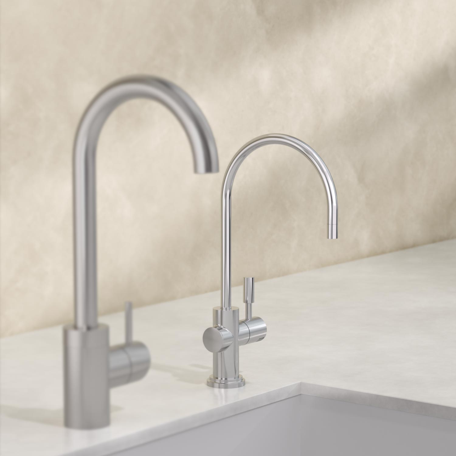 Brita Wasserhahn mypure P1 Küchenarmatur mit Wasserfiltration chrom glänzend