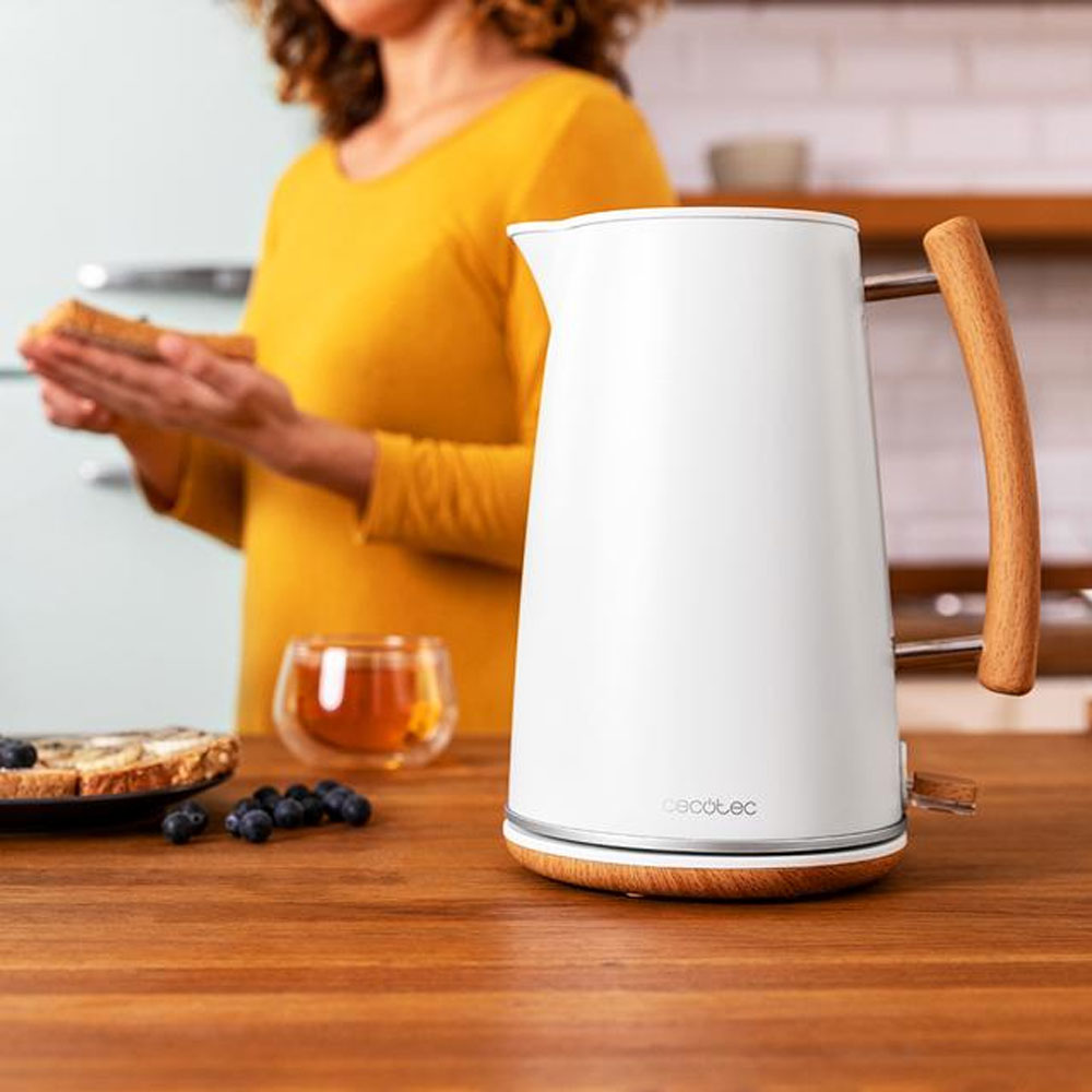 Cecotec Thermosense 400 White Woody Wasserkocher 1,7L 3000W weiß