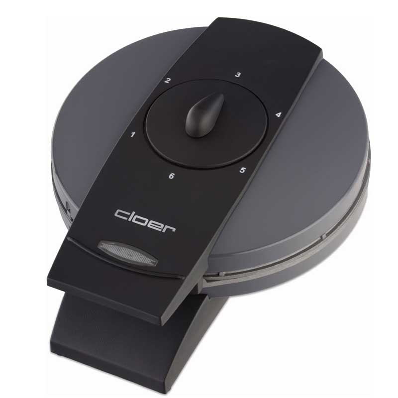 Cloer 1625 Waffeleisen für klassische Herzwaffeln grau