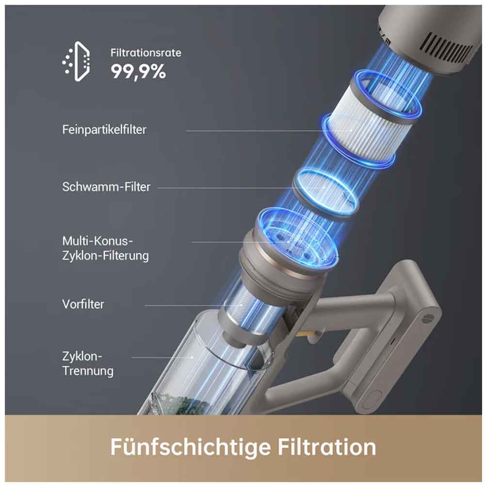 Dreame Z10 Station Staubsauger grau