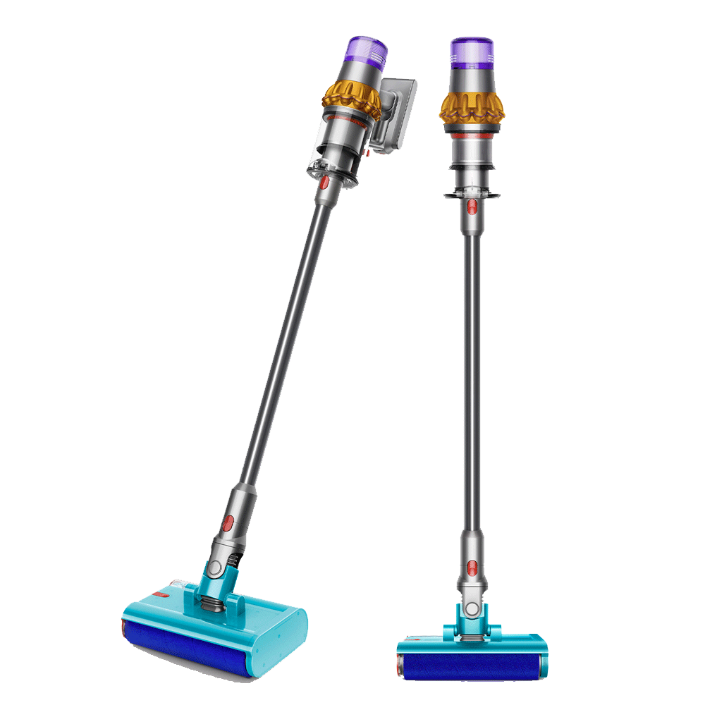 Dyson V15s Detect Submarine Akku-Stielstaubsauger Nickel satin gelb/ glanz nickel