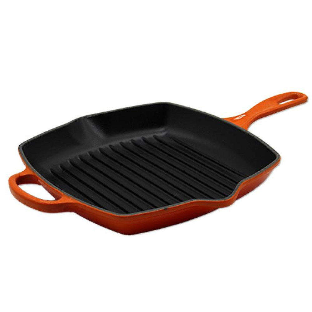 Le Creuset Signature Grillpfanne quadratisch 26 cm ofenrot
