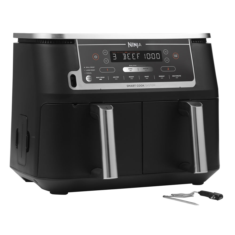 Ninja AF451EU Foodi MAX Dual Doppel-Heißluftfritteuse schwarz