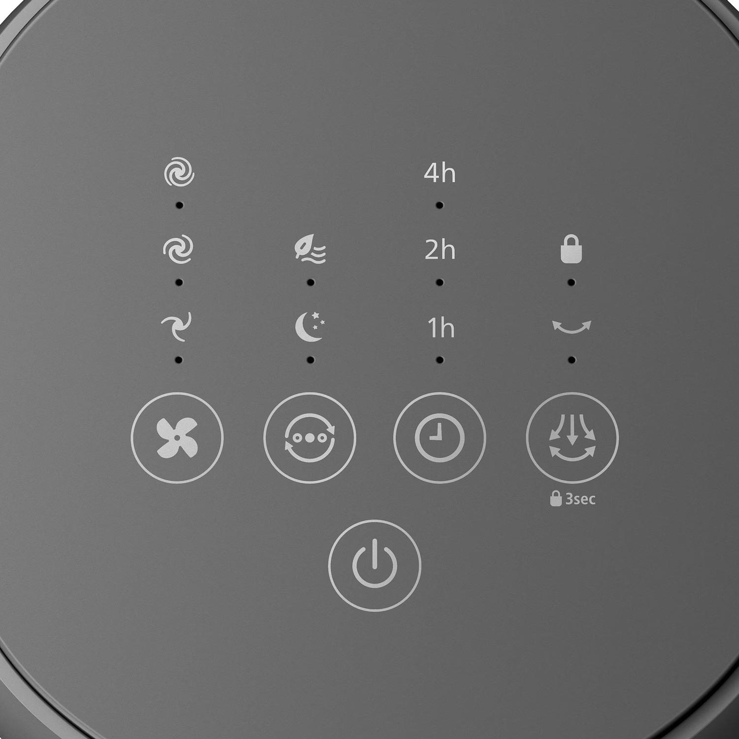 Philips 5000 Serie CX5535/11 oszillierender Turmventilator grau (2. Wahl)