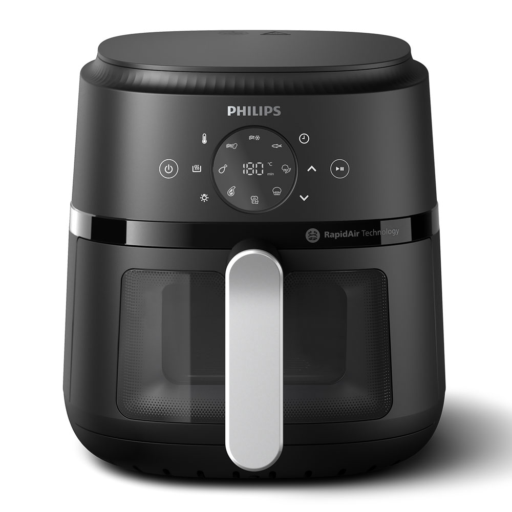 Philips 2000 Series NA221 Heißluft-Fritteuse schwarz/silber