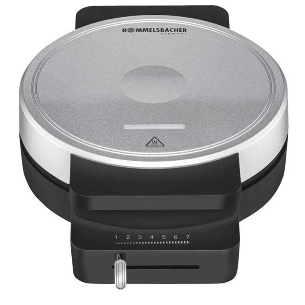 Rommelsbacher WA 850 Waffelautomat schwarz/silber