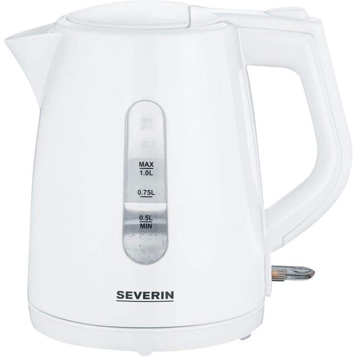Severin WK 3411 Wasserkocher 1,0 L weiß