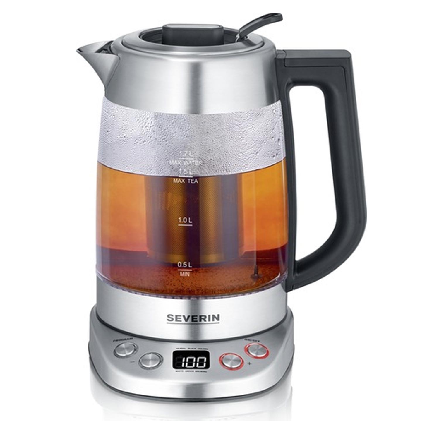 Severin WK 3480 Deluxe Tee- & Wasserkocher 1,7 L Edelstahl