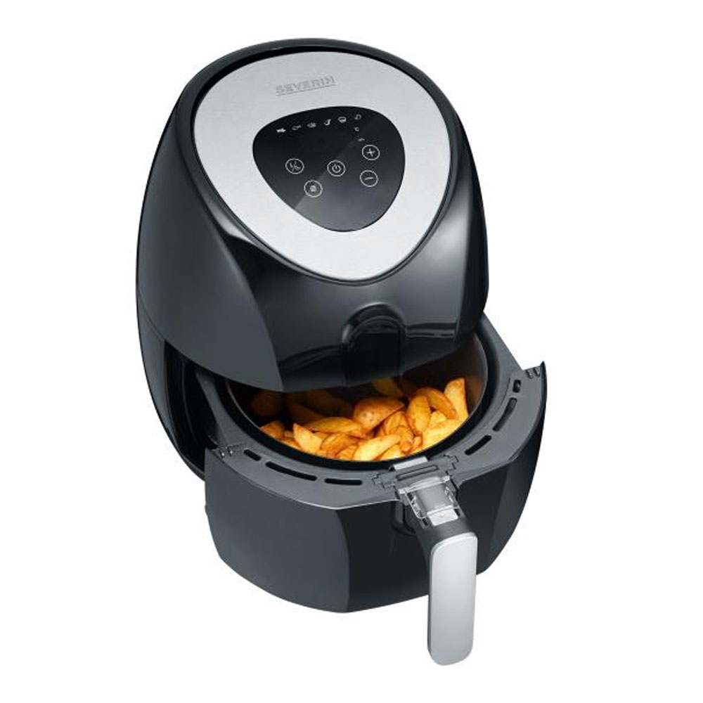 Severin FR 2430 Heißluftfritteuse schwarz/edelstahl
