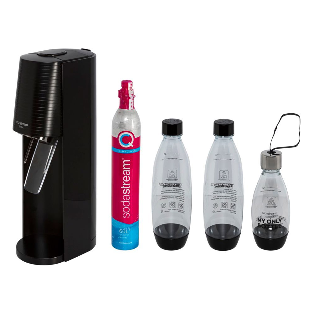SodaStream Terra Vorteilspack Wassersprudler schwarz