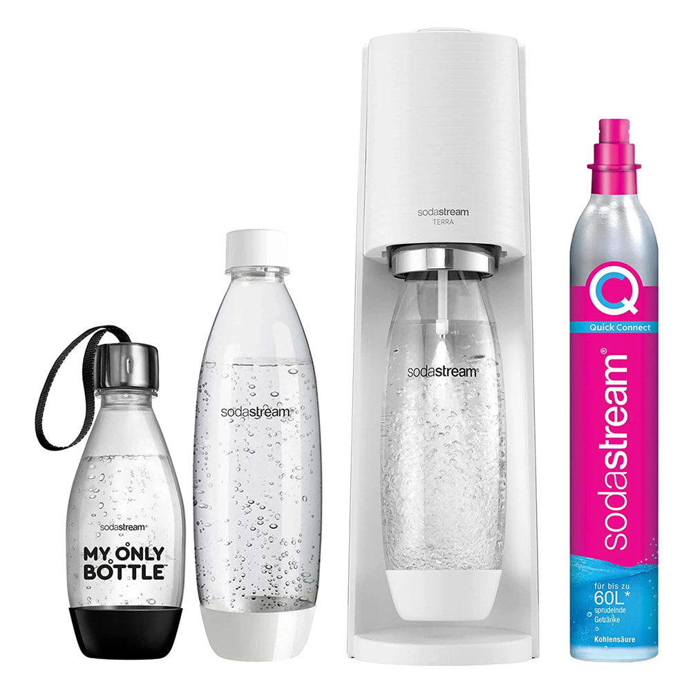 SodaStream Terra Vorteilspack weiß