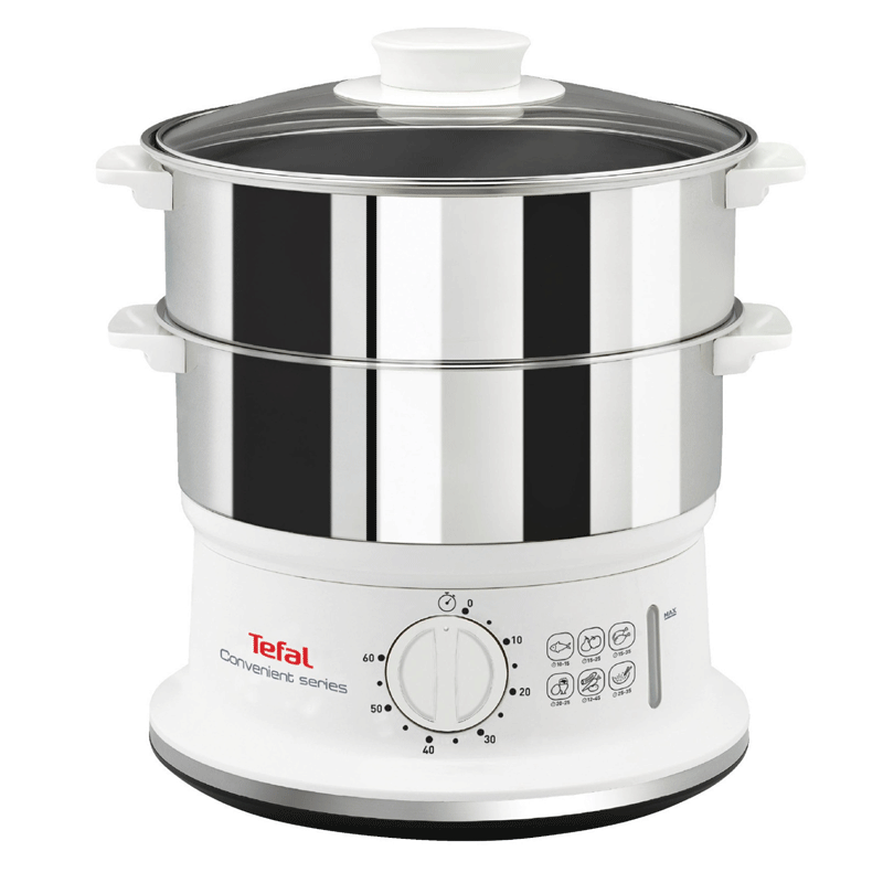 Tefal VC1451 Dampfgarer weiß