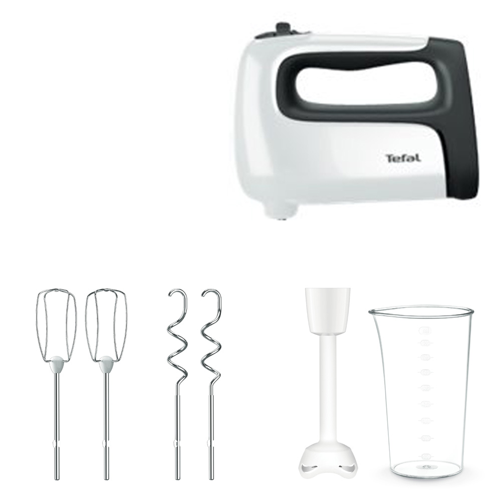Tefal HT4611 Prep'Mix+ Handmixer weiß/schwarz